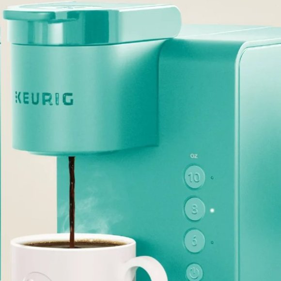 NWT KEURIG K-Express Essentials Single-Serve K-Cup Pod Coffee Maker Black & Teal - Picture 9 of 14
